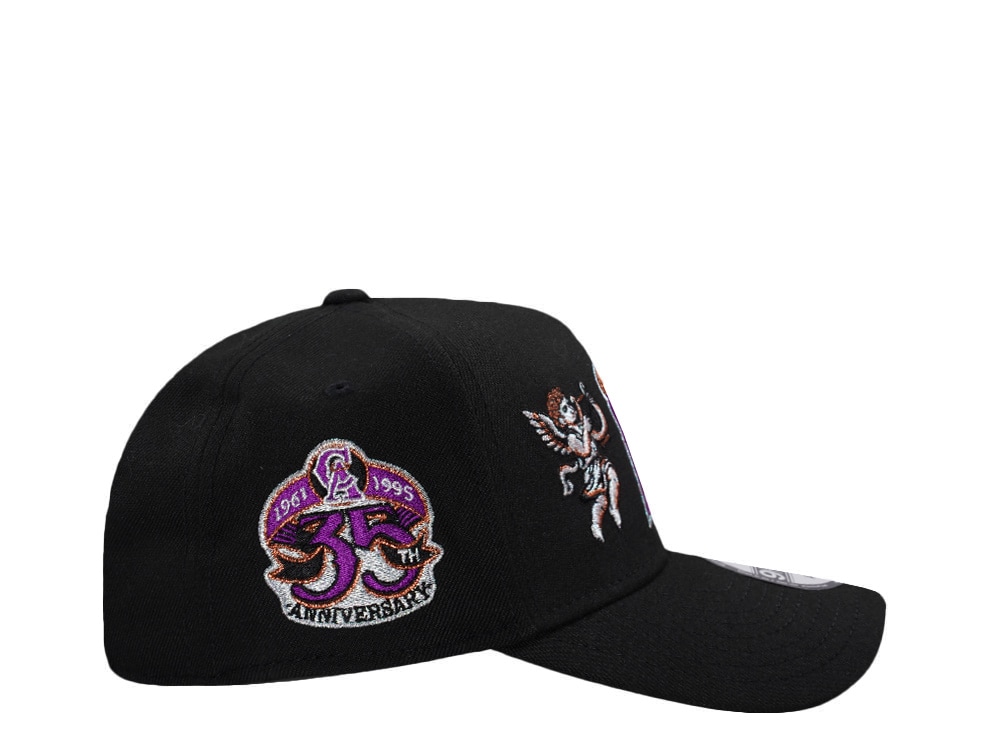 New Era Anaheim Angels 35th Anniversary Cupids Black Prime Edition 9Forty A Frame Snapback Gorra