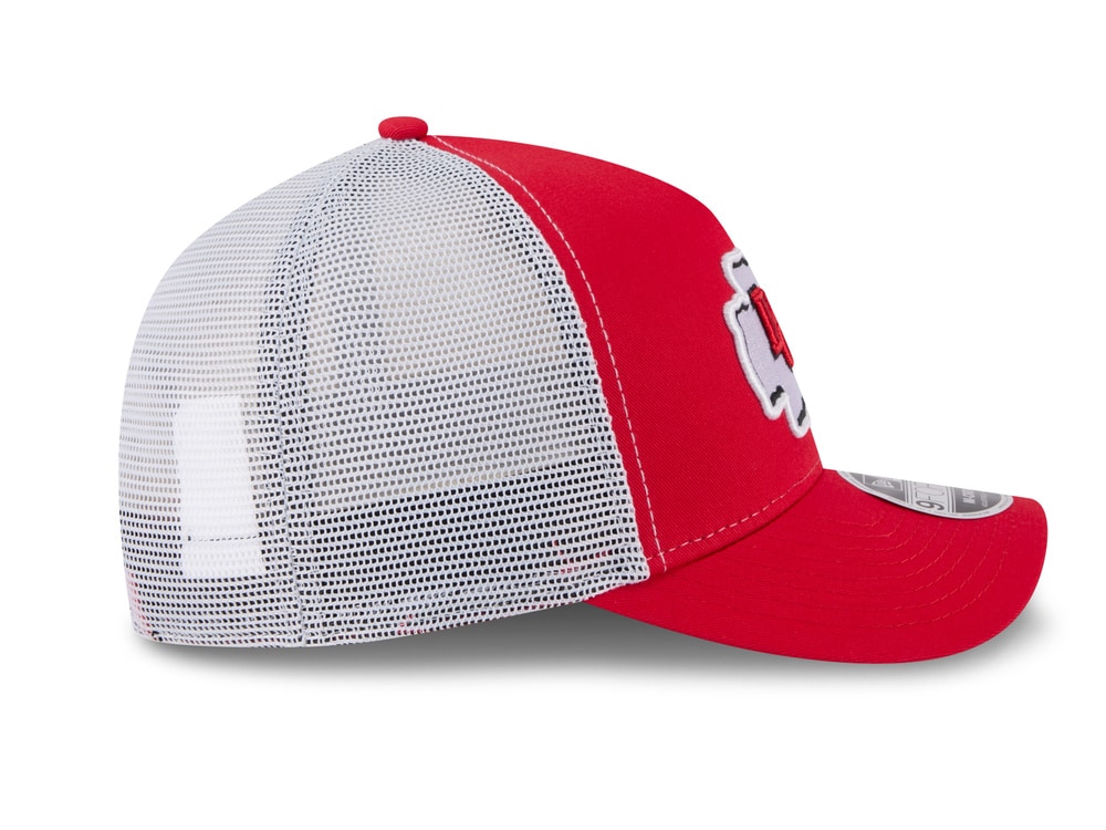 New Era Kansas City Chiefs Official Team Color Edition 9Forty M Crown A Frame Trucker Snapback Gorra