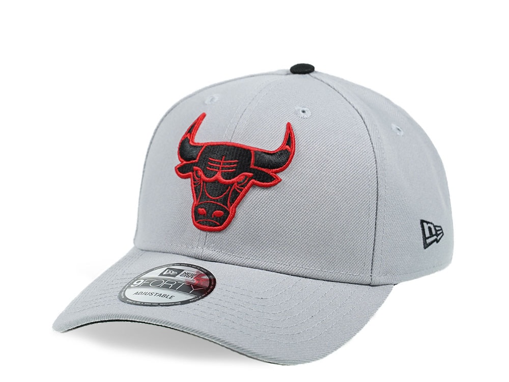 New Era Chicago Bulls Gray and Red Edition 9Forty Snapback Gorra