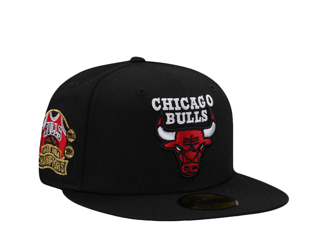 New Era Chicago Bulls NBA Champions 1996 Black Prime Edition 59Fifty Fitted Gorra