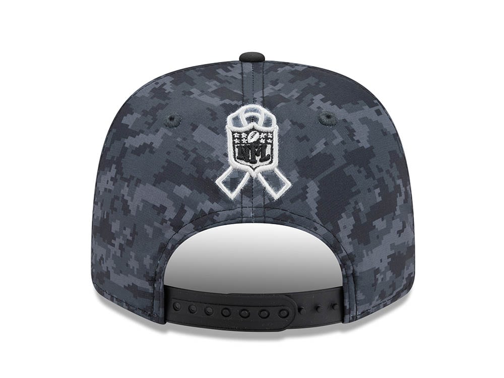 New Era New England Patriots NFL Salute to Service 2026 Digi Camo Black 9Seventy Stretch Snapback Gorra