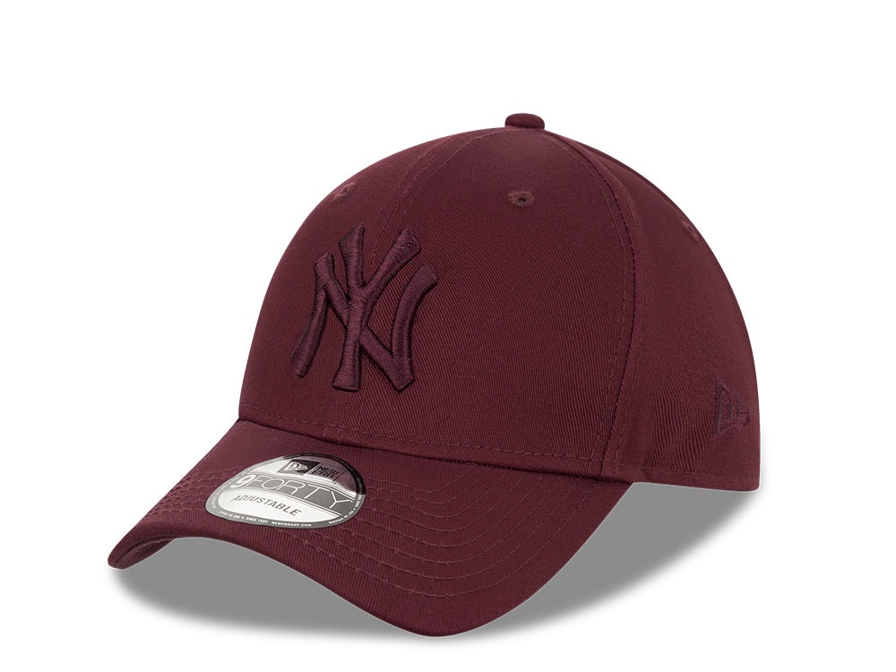 New Era New York Yankees All Maroon 9Forty Snapback Gorra