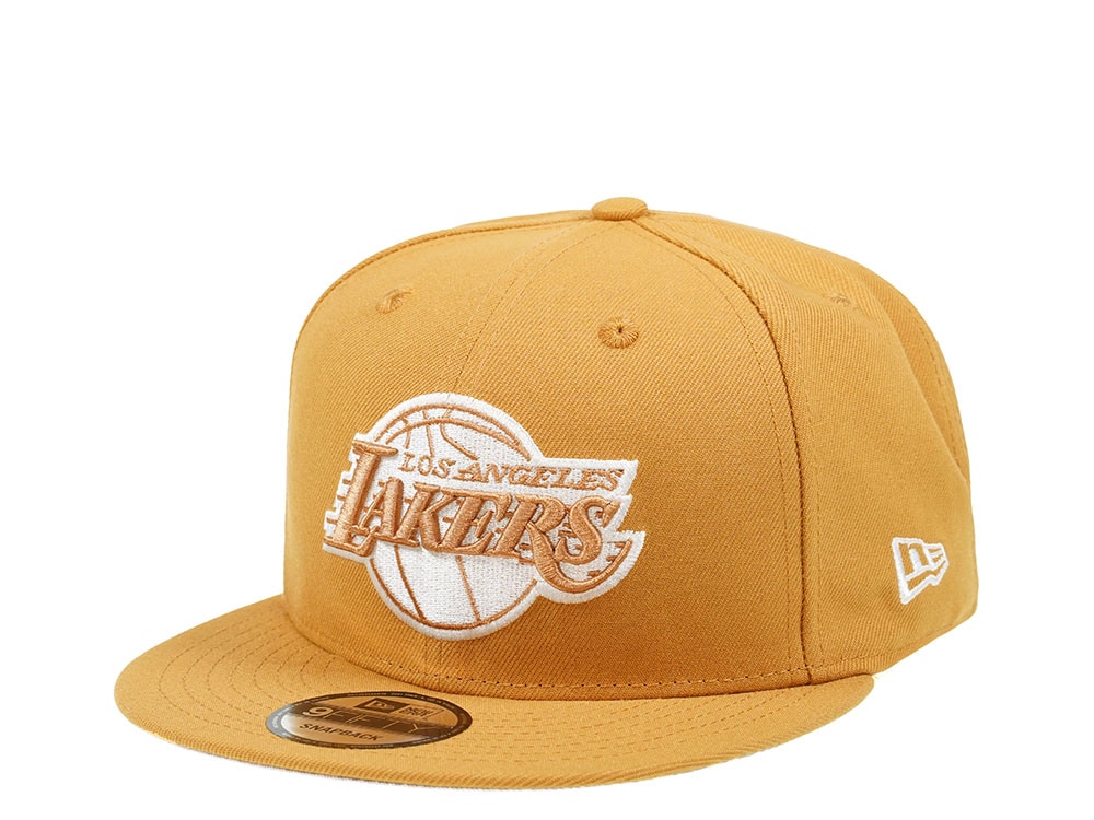 New Era Los Angeles Lakers Panama Tan Edition 9Fifty Snapback Gorra