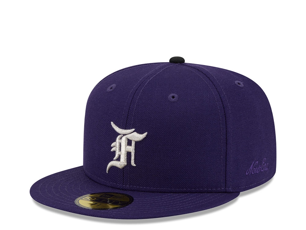 New Era Colorado Rockies Fear of God Purple Essentials Classic Edition 59Fifty Fitted Gorra