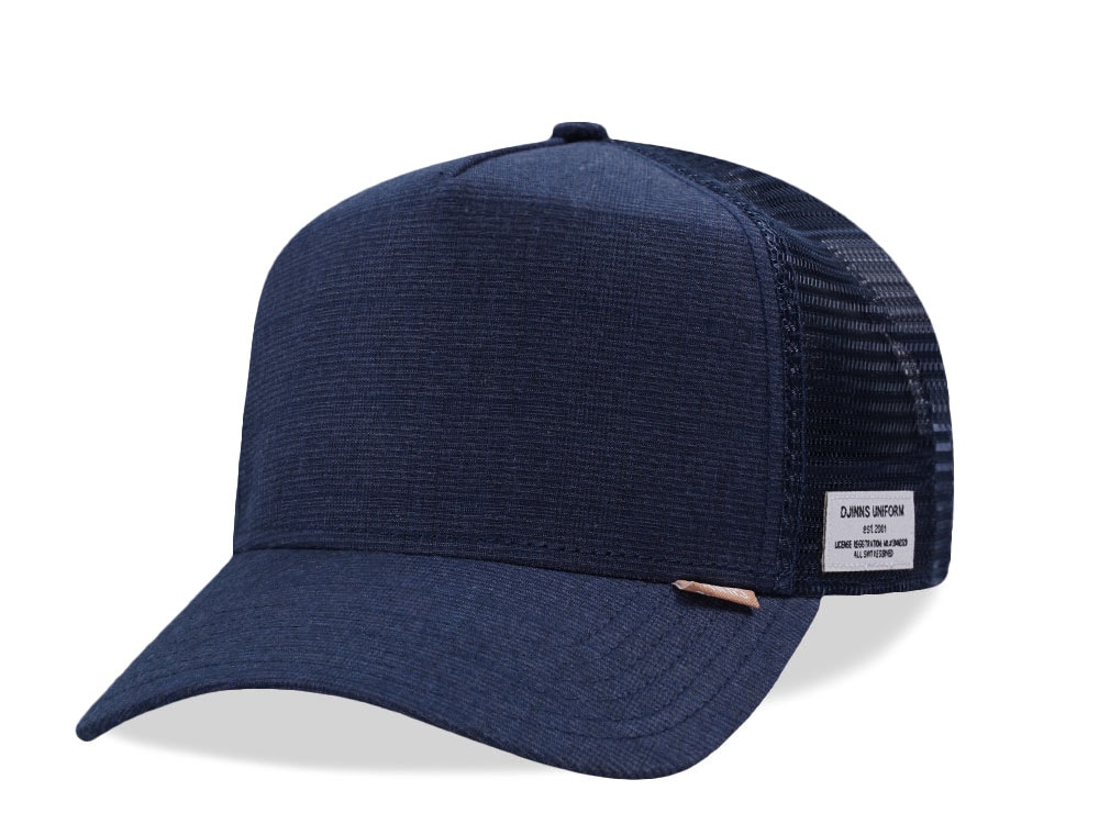 Djinns Glencheck Navy Trucker Snapback Gorra