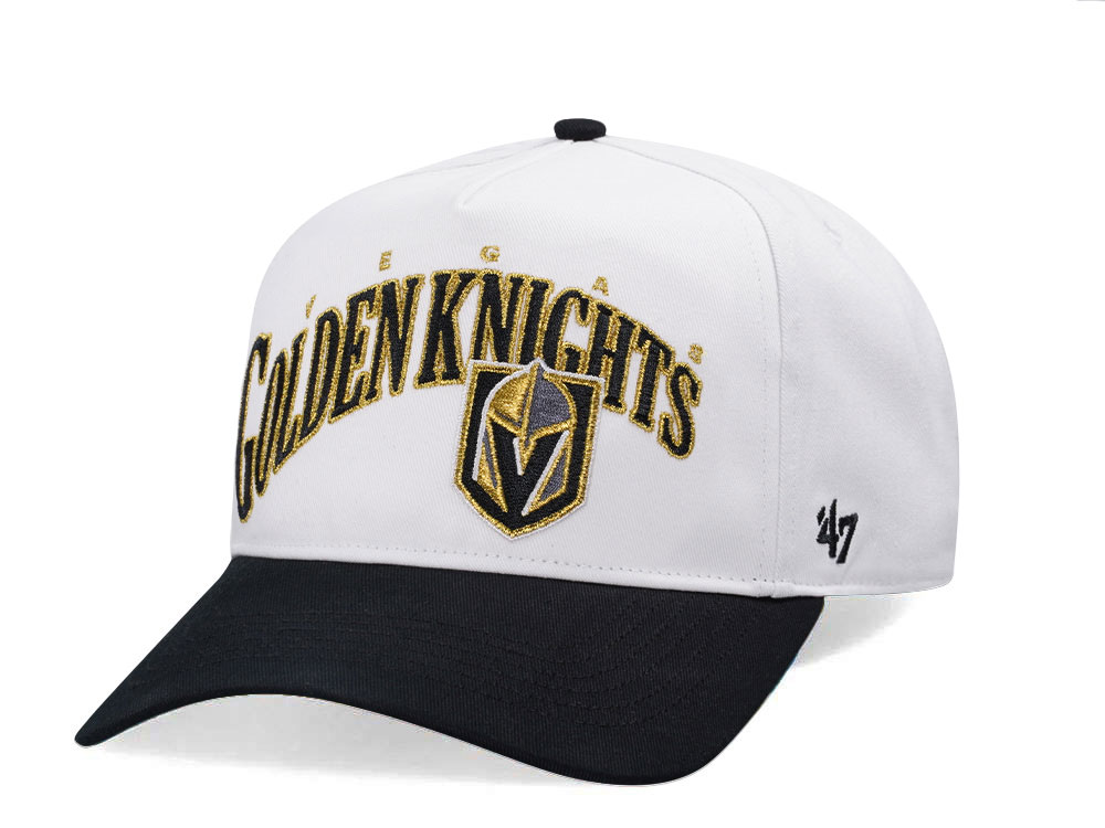 47Brand Vegas Golden Knights White Wave Hitch Snapback Gorra