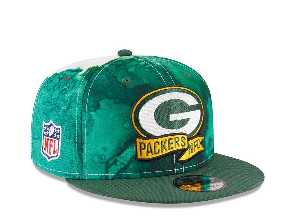 New Era Green Bay Packers Ink NFL Sideline 2022 9Fifty Snapback Gorra