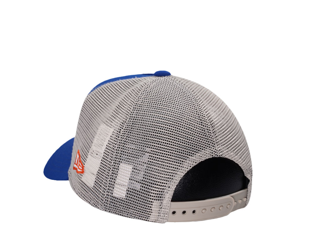 New Era New York Mets Vintage Script Blue Trucker Edition 9Forty A Frame Snapback Gorra