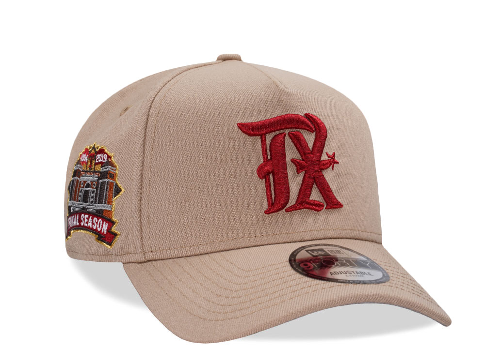 New Era Texas Rangers Final Season Camel Prime Edition 9Forty A Frame Snapback Gorra