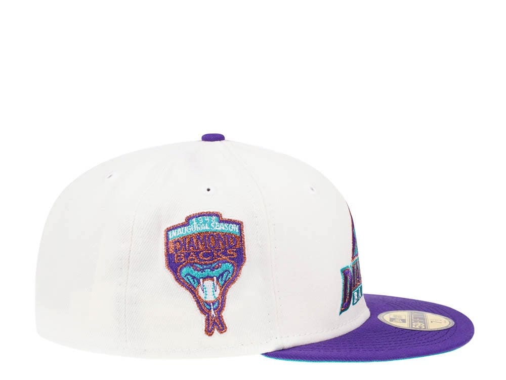 New Era Arizona Diamondbacks Inaugural Season 1998 Cream Dome Edition 59Fifty Fitted Gorra