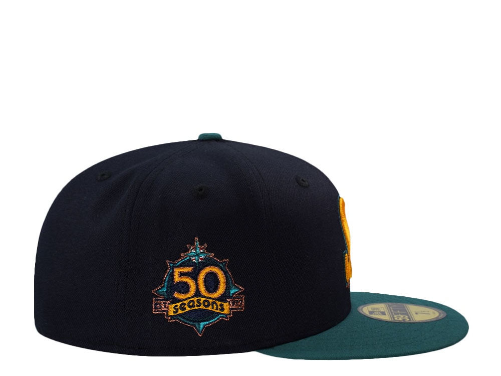 New Era Seattle Mariners 50th Anniversary Navy Two Tone Edition 59Fifty Fitted Gorra