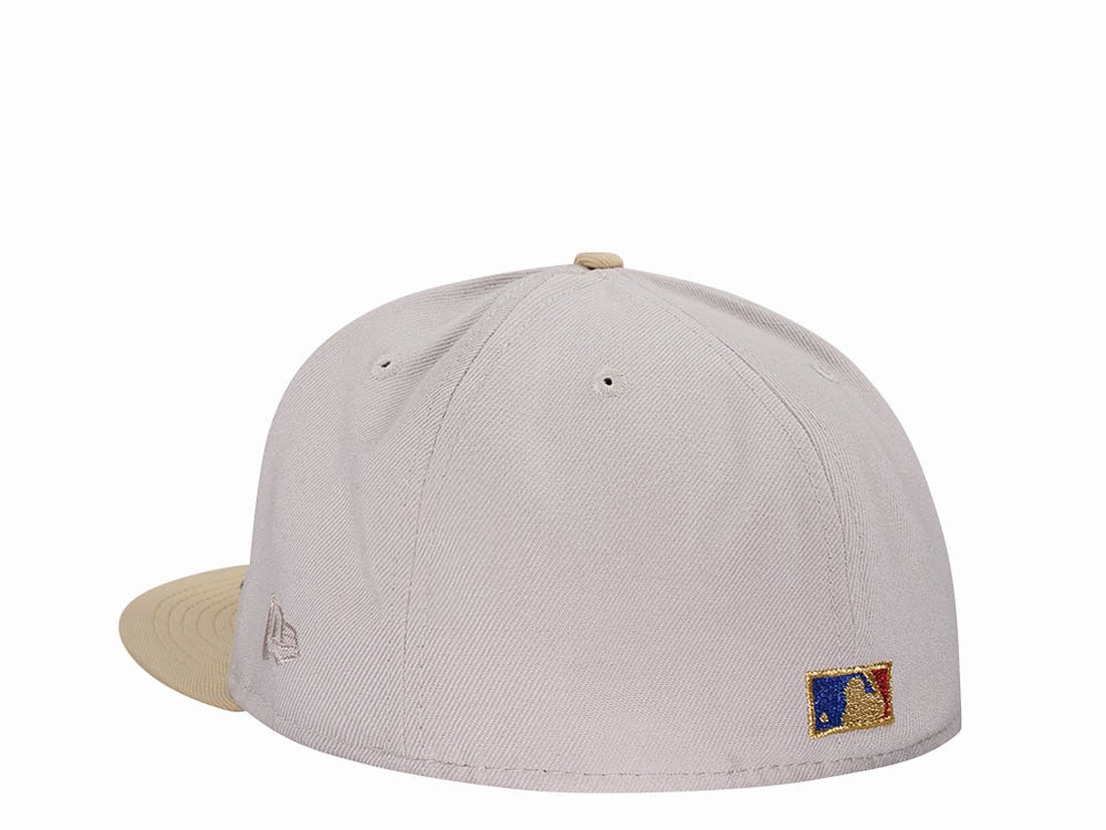 New Era Anaheim Angels 40th Anniversary Sneaky Gold Two Tone Edition 59Fifty Fitted Gorra