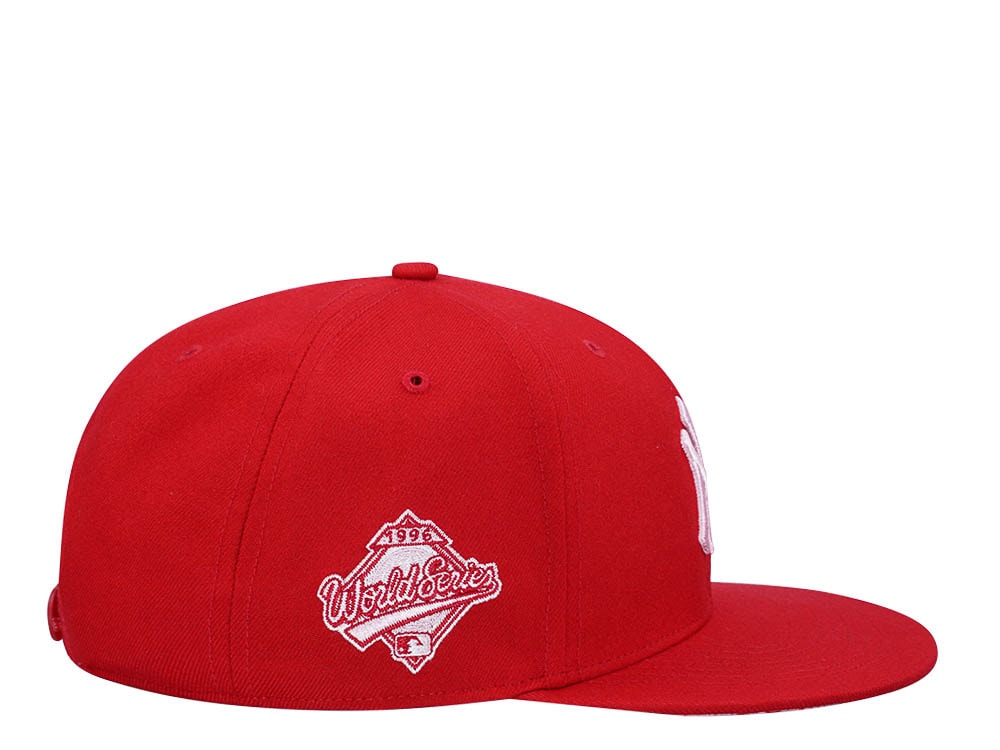 47Brand New York Yankees World Series 1996 Red Sure Shot Under Captain Snapback Gorra