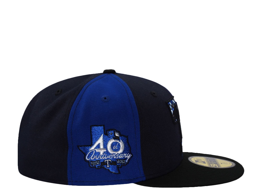 New Era Texas Rangers 40th Anniversary Blue Pinwheel Edition 59Fifty Fitted Gorra