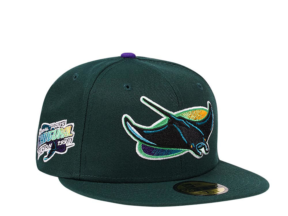 New Era Tampa Bay Rays Inaugural Season 1998 Dark Green Edition 59Fifty Fitted Gorra
