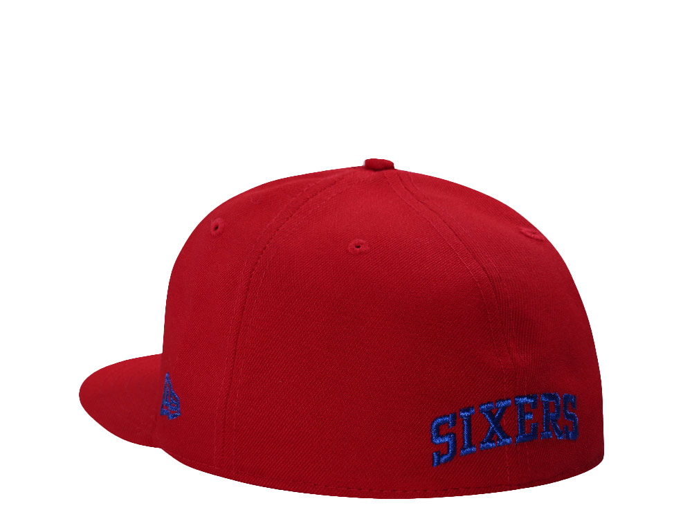 New Era Philadelphia 76ers All Star Game 1983 Scarlet Prime Edition 59Fifty Fitted Gorra