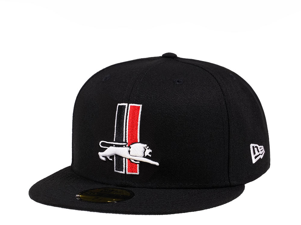 New Era Detroit Lions Throwback Black Crimson Collection 59Fifty Fitted Gorra