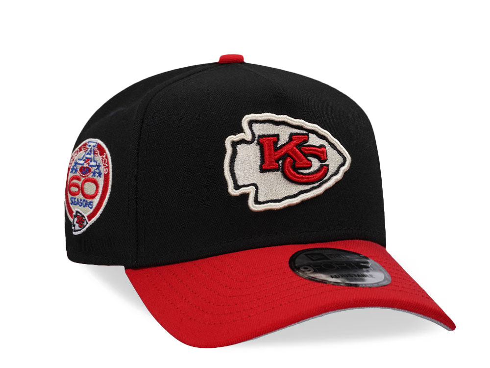 New Era Kansas City Chiefs 60 Seasons Two Tone 9Forty A Frame Snapback Gorra