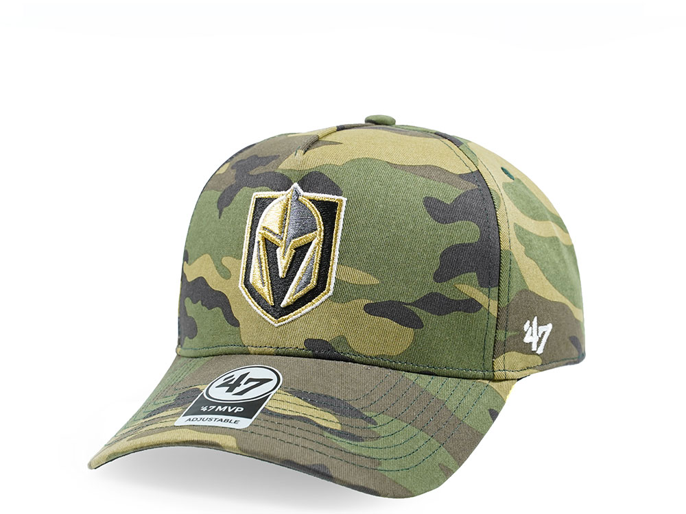 47Brand Vegas Golden Knights Camo Grove Classic DT Snapback Gorra