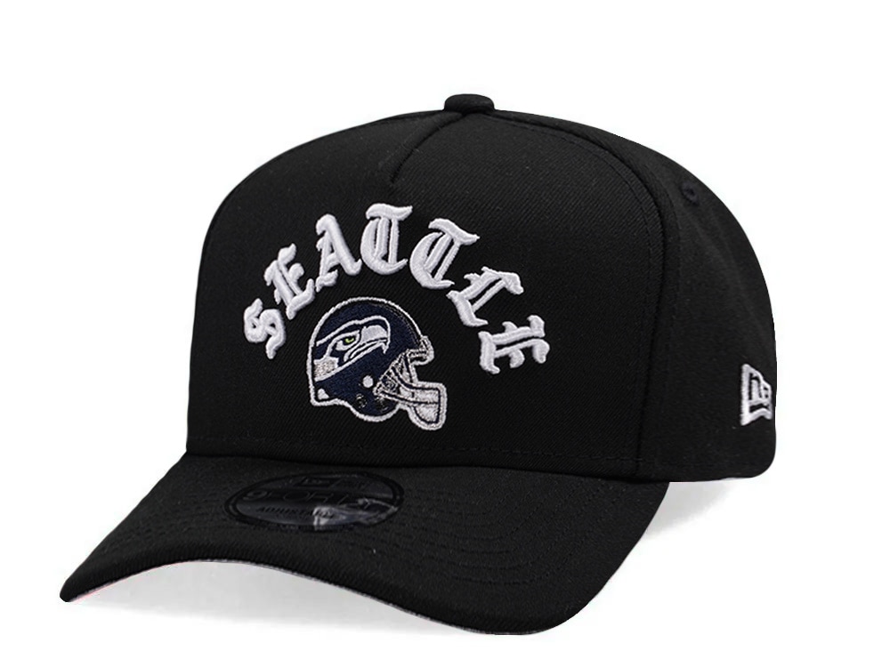 New Era Seattle Seahawks Helmet Black Prime Edition 9Forty A Frame Snapback Gorra