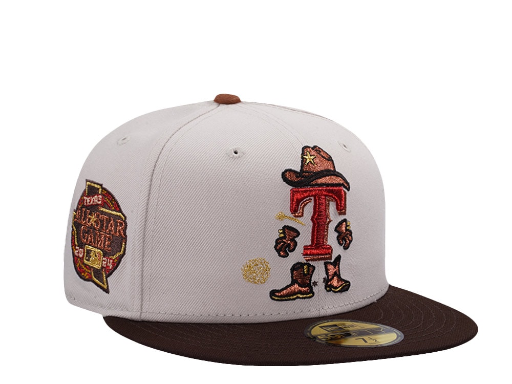 New Era Texas Rangers All Star Game 2024 Stone Two Tone Edition 59Fifty Fitted Gorra