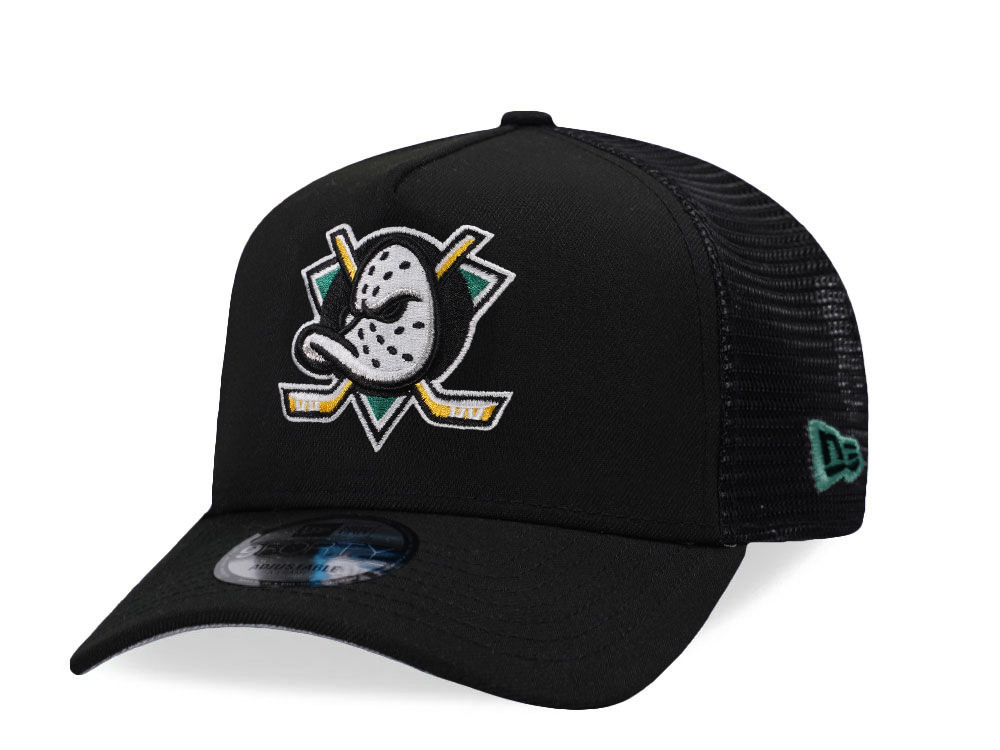 New Era Anaheim Ducks Anaheim Ducks Classic Black Edition 9Forty A Frame Trucker Snapback Gorra