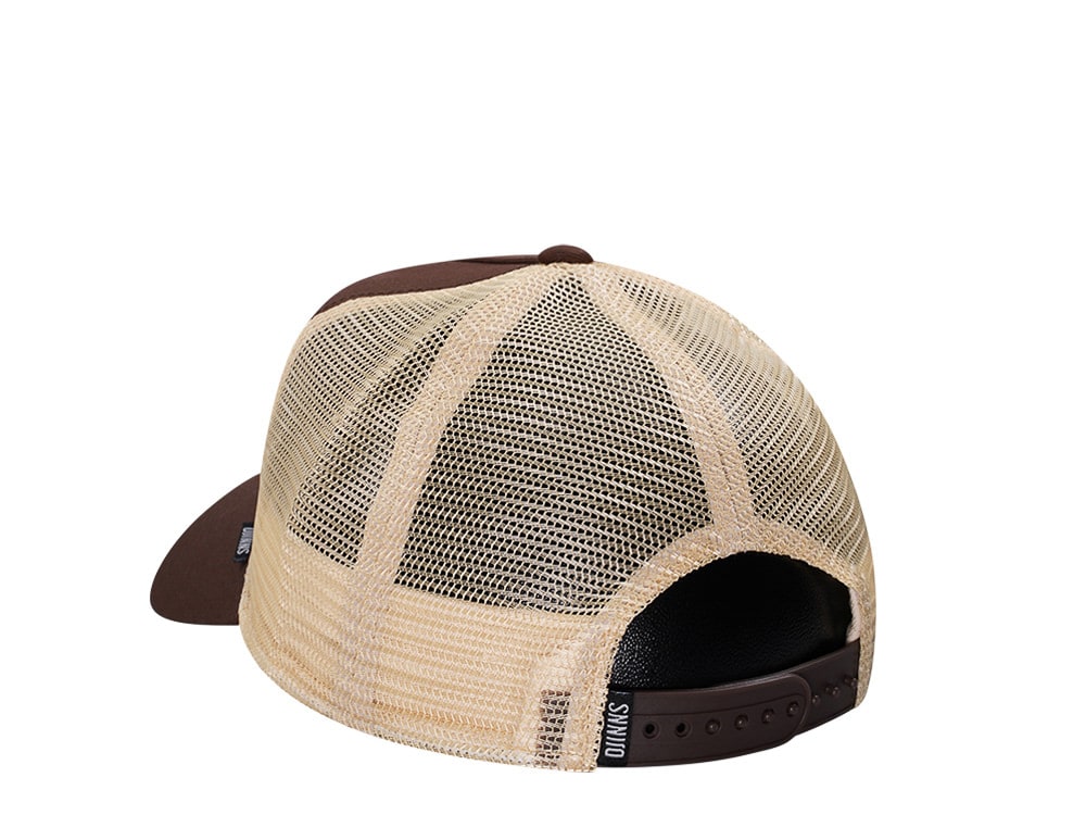 Djinns Lazy Sunday Coffee Club Brown Trucker Snapback Gorra