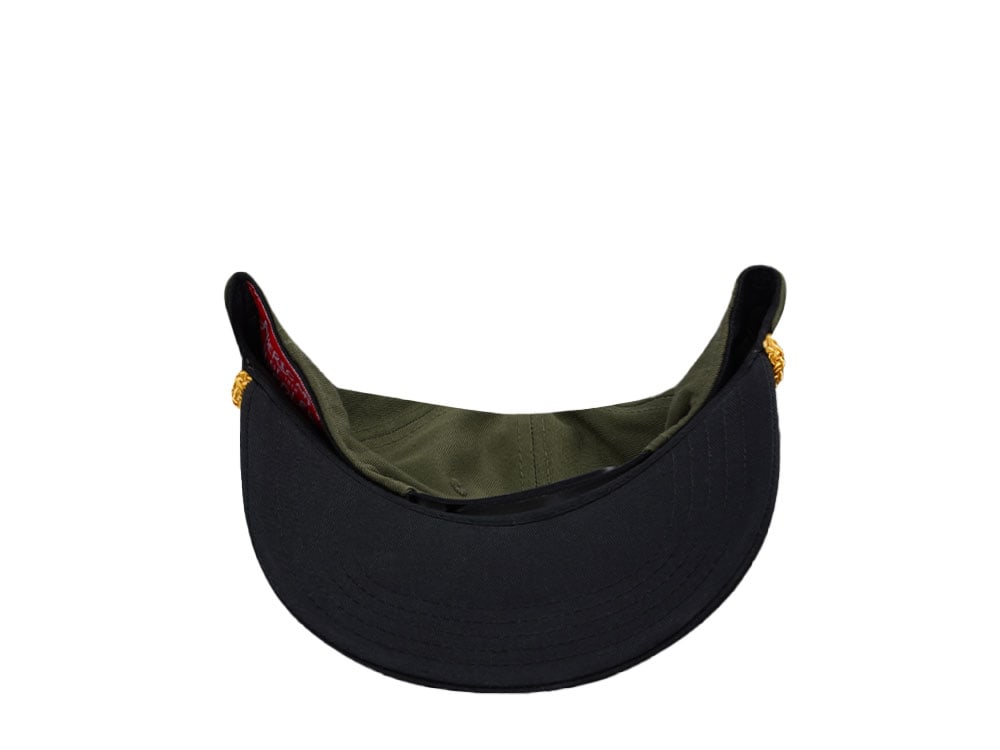 American Needle ACDC Roscoe Army Green Snapback Gorra