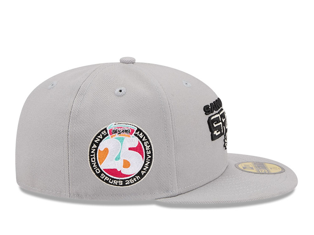 New Era San Antonio Spurs HWC 25th Anniversary Gray 59Fifty Fitted Gorra