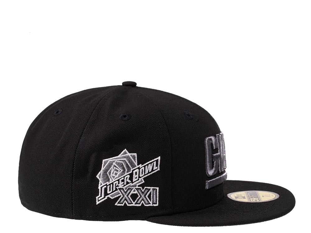 New Era New York Giants Super Bowl XXI Steel Black Edition 59Fifty Fitted Gorra