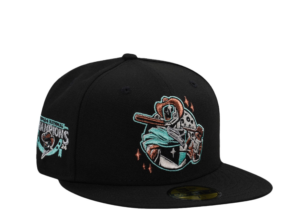 New Era Sugarland Space Cowboys Triple A Champions 2024 Black Edition 59Fifty Fitted Gorra