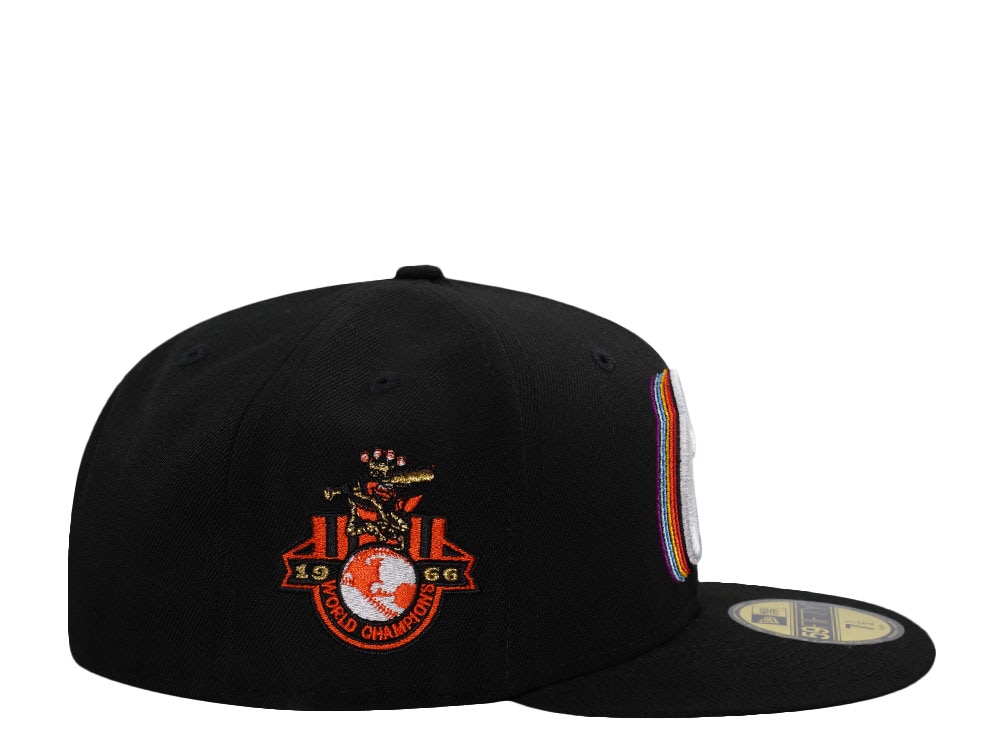 New Era Baltimore Orioles World Champions 1966 Black Prime Edition 59Fifty Fitted Gorra