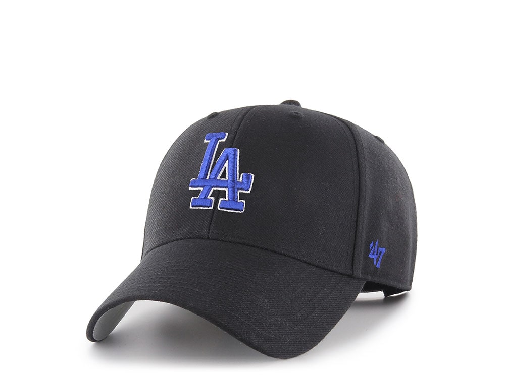 47Brand Los Angeles Dodgers Black Classic Strapback Gorra