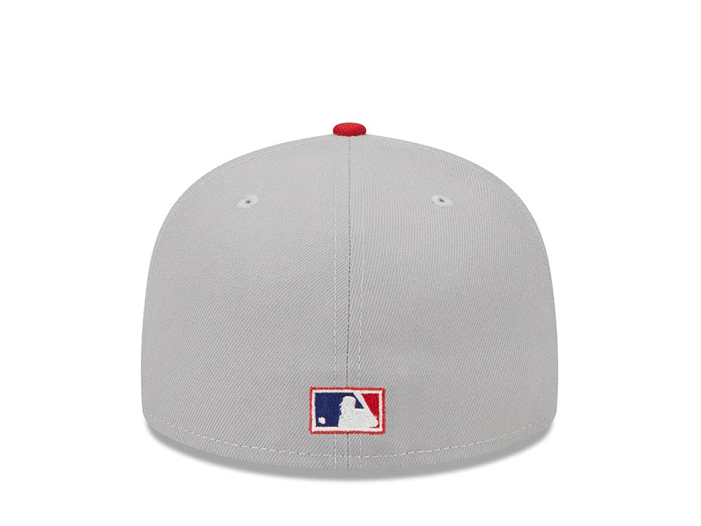 New Era St. Louis Cardinals Gray Retro Script 100th Anniversary Throwback Edition 59Fifty Fitted Gorra