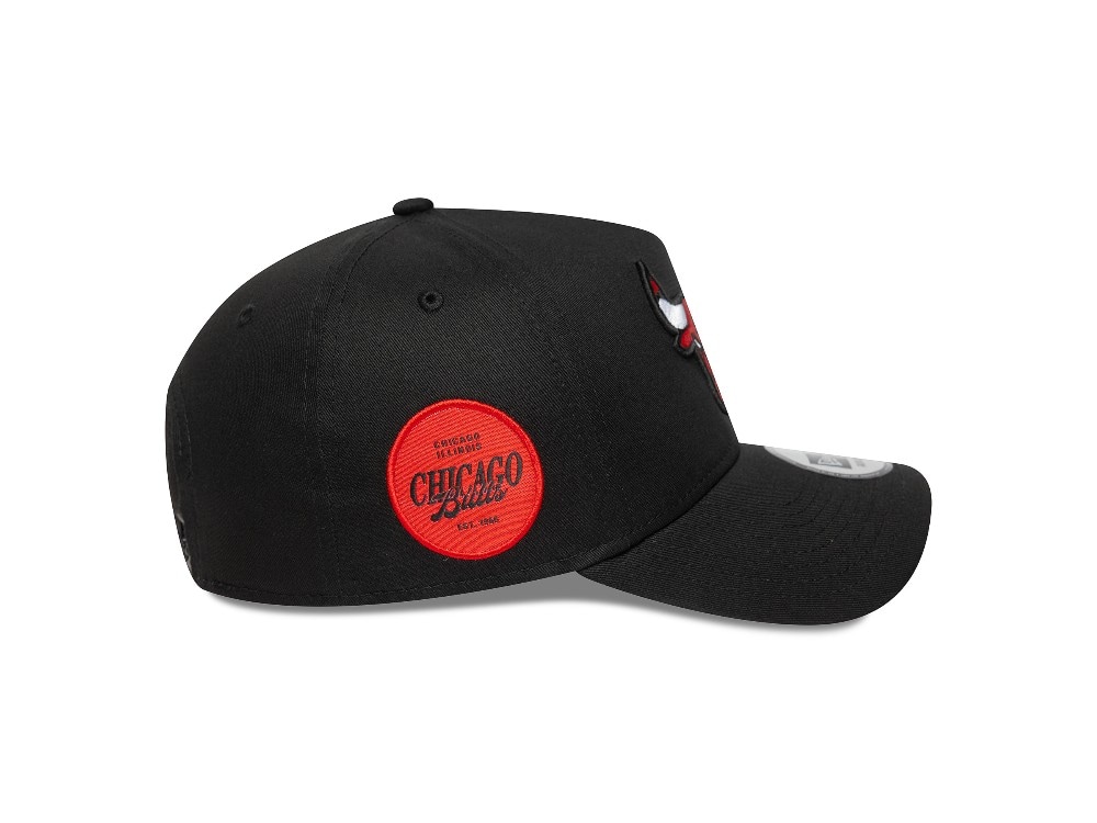 New Era Chicago Bulls Side Patch 9Forty A Frame Snapback Gorra