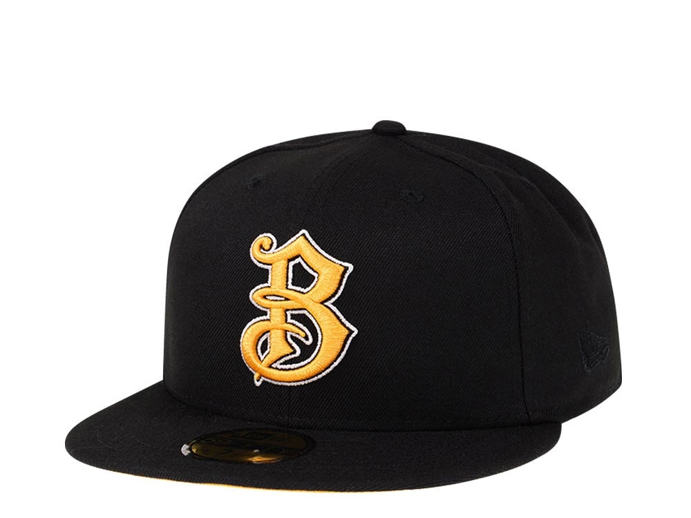 New Era Bradenton Marauders Black and Yellow Edition 59Fifty Fitted Gorra