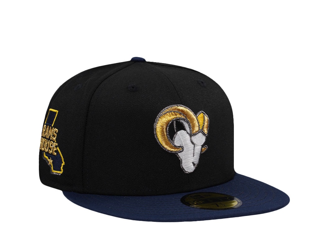 New Era Los Angeles Rams House Black Two Tone Edition 59Fifty Fitted Gorra