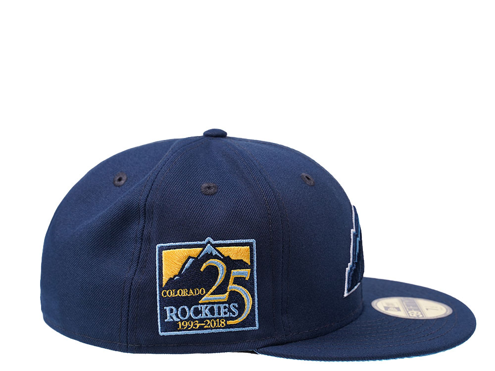 New Era Colorado Rockies 25th Anniversary Glacier Blue Edition 59Fifty Fitted Gorra