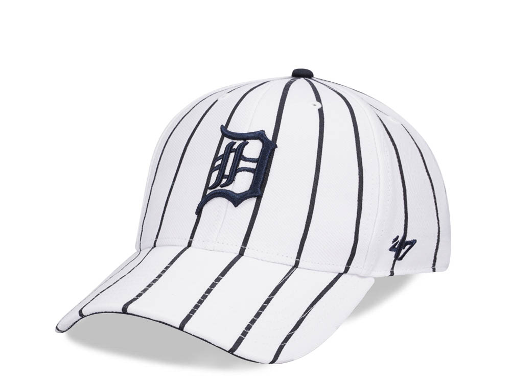 47Brand Detroit Tigers White Bird Cage MVP Strapback Gorra