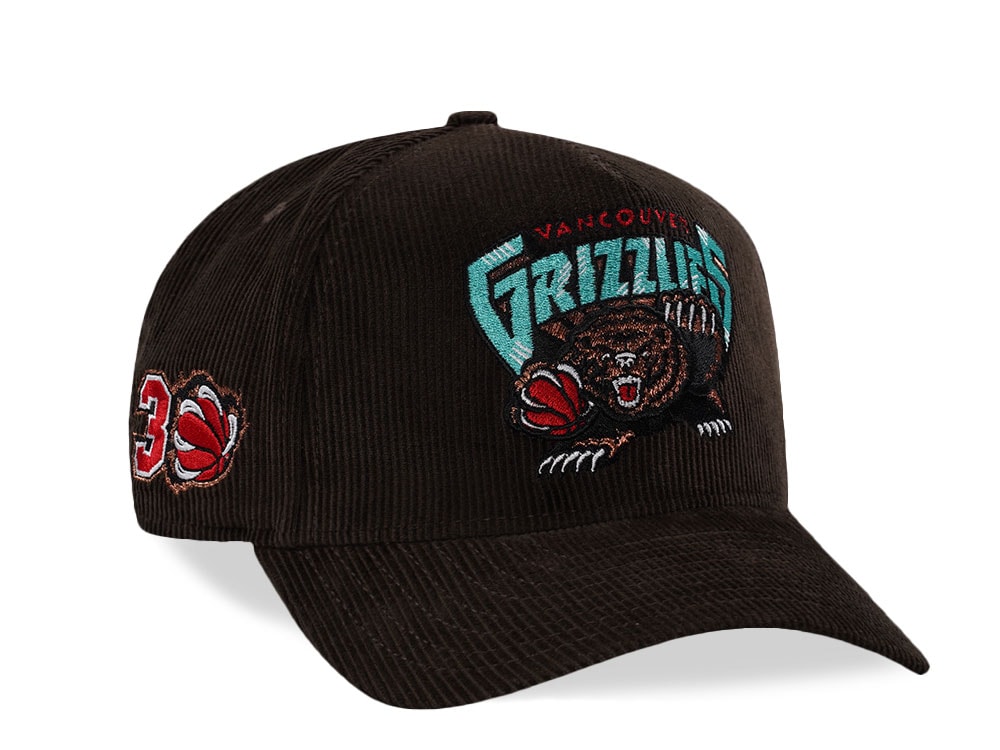 New Era Memphis Grizzlies 30th Anniversary Corduroy Walnut Prime Edition 9Fifty A Frame Snapback Gorra
