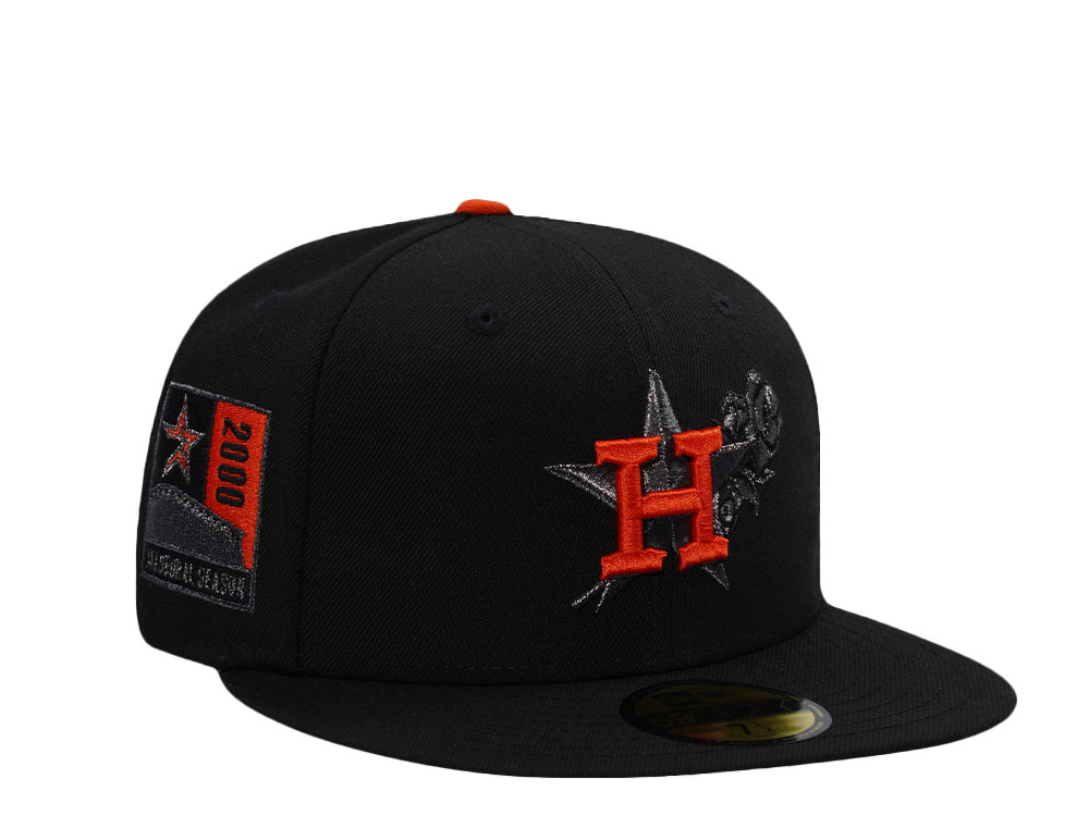 New Era Houston Astros Inaugural Season 2000 Black Rose Prime Edition 59Fifty Fitted Gorra