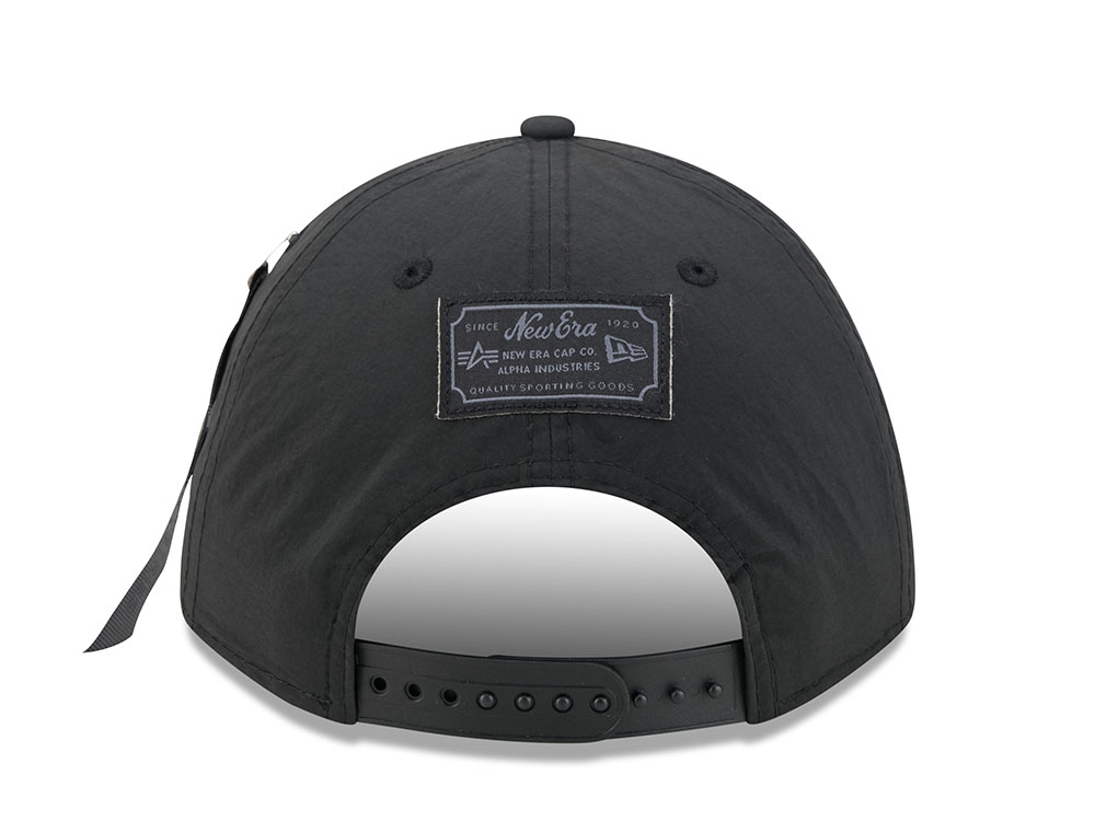 New Era Alpha Industries Detroit Tigers Black Prime Edition 9Forty M Crown A Frame Snapback Gorra