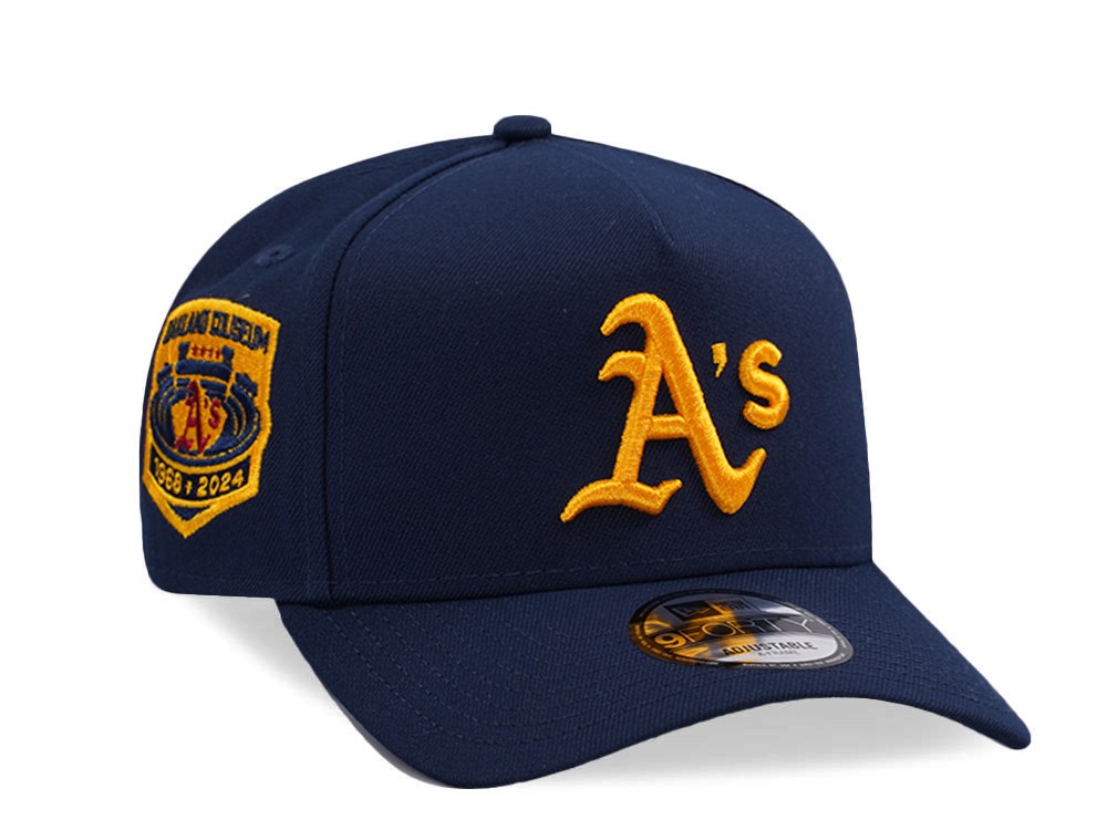 New Era Oakland Athletics Coliseum Ocean Blue Prime Edition 9Forty A Frame Snapback Gorra