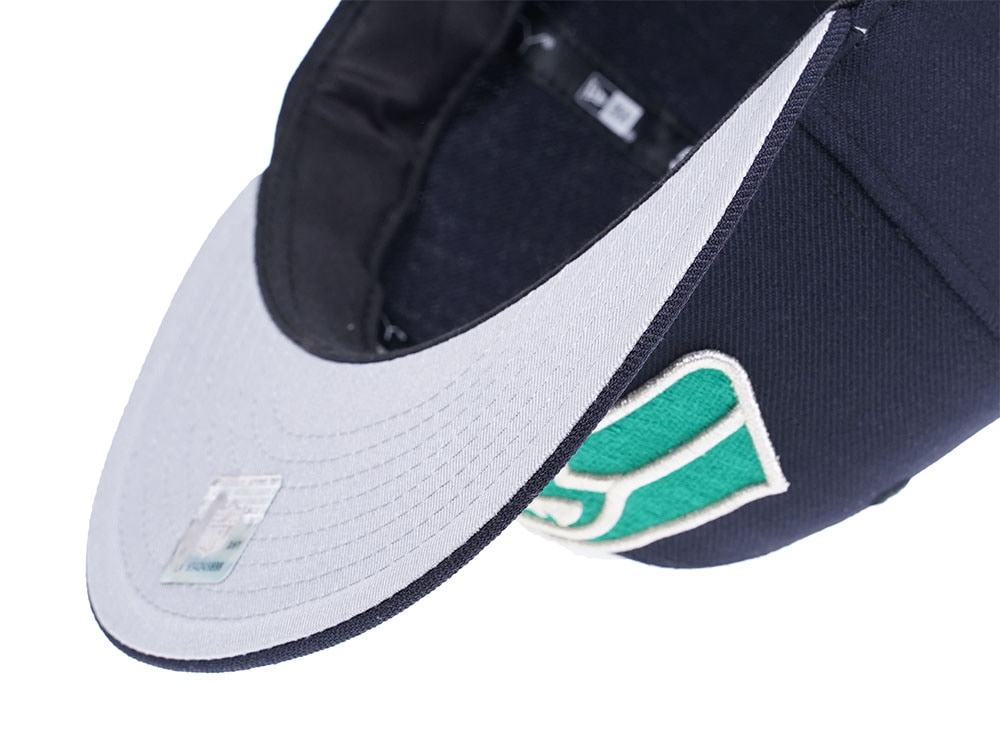 New Era Seattle Seahawks Navy and Green 59Fifty Fitted Gorra