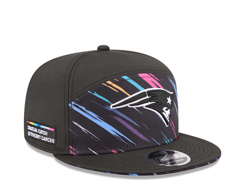 New Era New England Patriots Crucial Catch 2026 Black Edition 9Fifty Split Panel Snapback Gorra