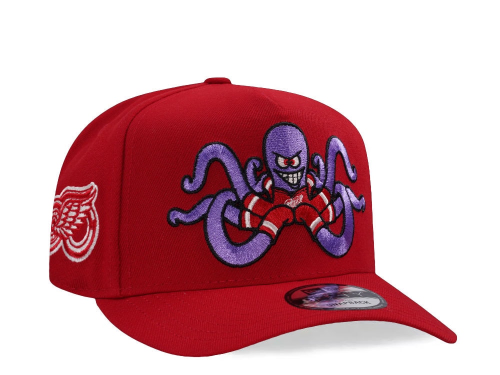 New Era Detroit Red Wings 100th Anniversary Al Prime  Edition 9Fifty A Frame Snapback Gorra