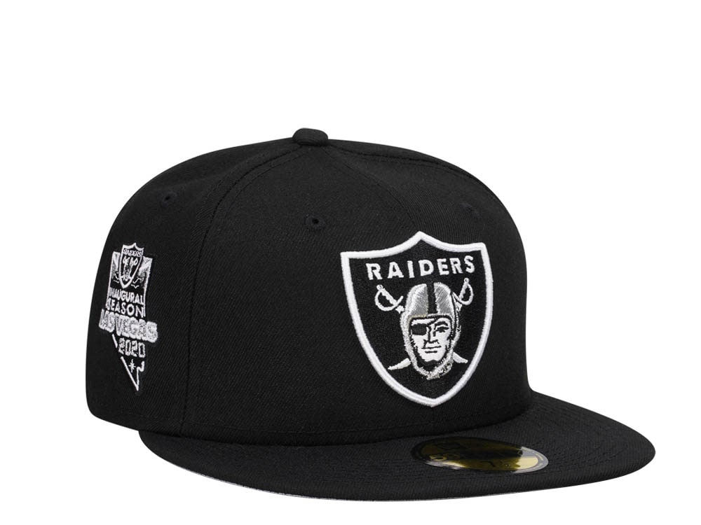 New Era Las Vegas Raiders Inaugural Season 2020 Black Edition 59Fifty Fitted Gorra