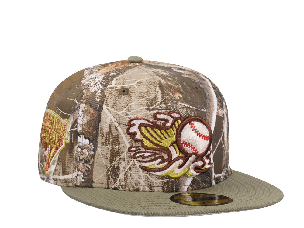 New Era Gwinnett Stripers Real Tree Fishing Two Tone Edition 59Fifty Fitted Gorra