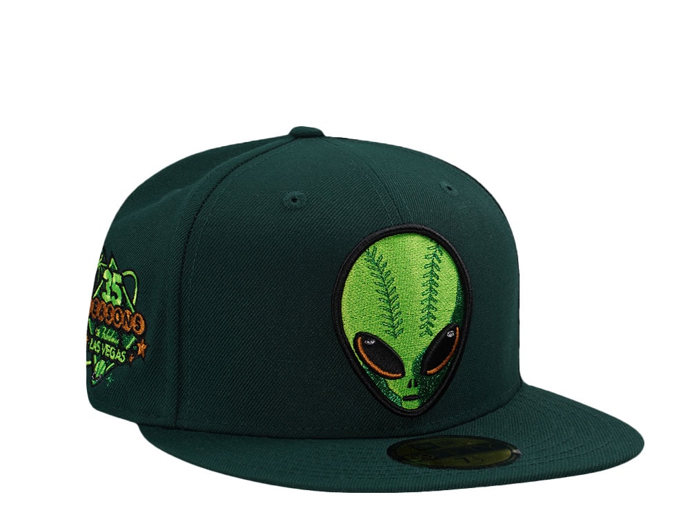 New Era Las Vegas 51s 35 Seasons Dark Green Neon Edition 59Fifty Fitted Gorra