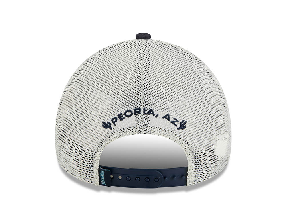 New Era Seattle Mariners M Patch Black 9Forty A Frame Trucker Snapback Gorra